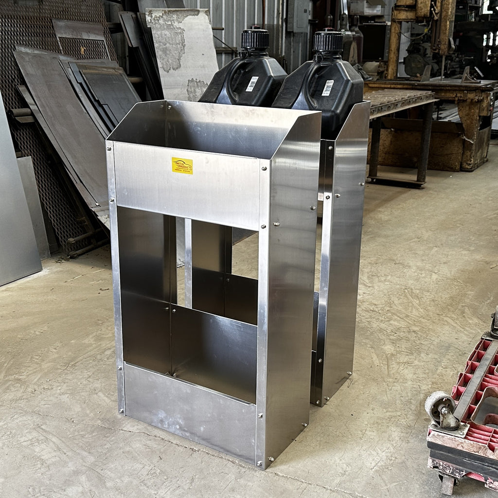 Fuel Stand Rack Fuel Jug Rack, Stacked – MP Trailer Accessories