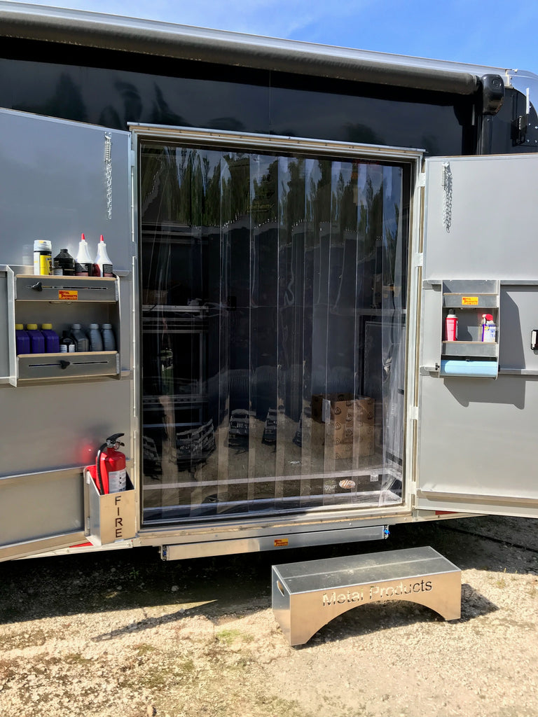 C-101 Jr Aluminum Door cabinet w/towel roll